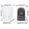 Halloween Scary Scream Mask Killer Silicone Candle Mold DIY Horror Tombstone Skull Candle Plaster Home Decoration Mold