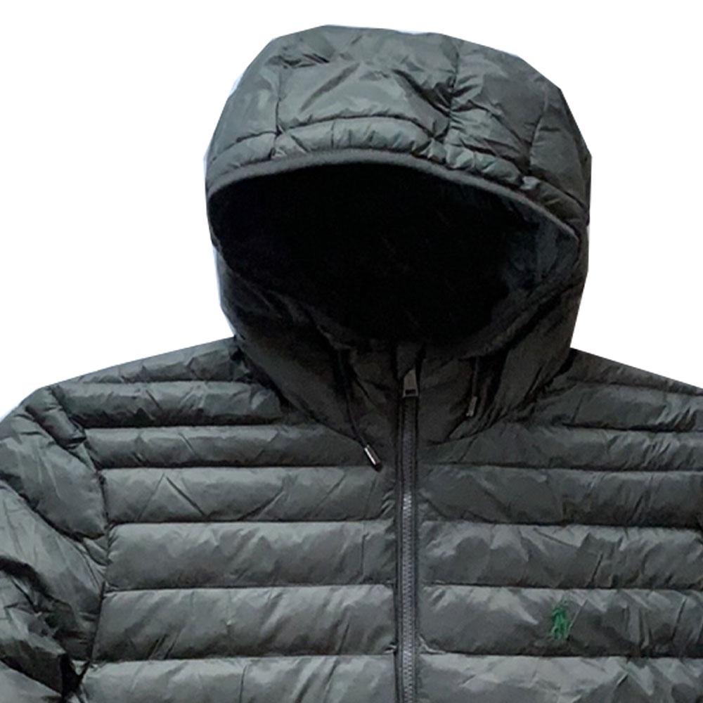 Polo Ralph Lauren Solid Logo Embroidered Hooded Jacket Men Jackets Gray 710829156-006