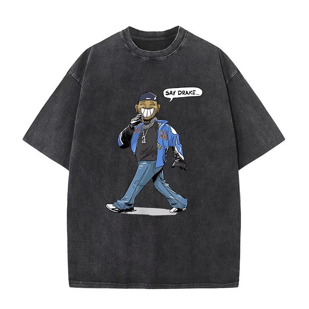 Rapper Kendrick Lamar DAMN Washed Tshirt Mens Women Clothing Fashion Vintage Casual Oversized Short Sleeve T Shirts Streetwear