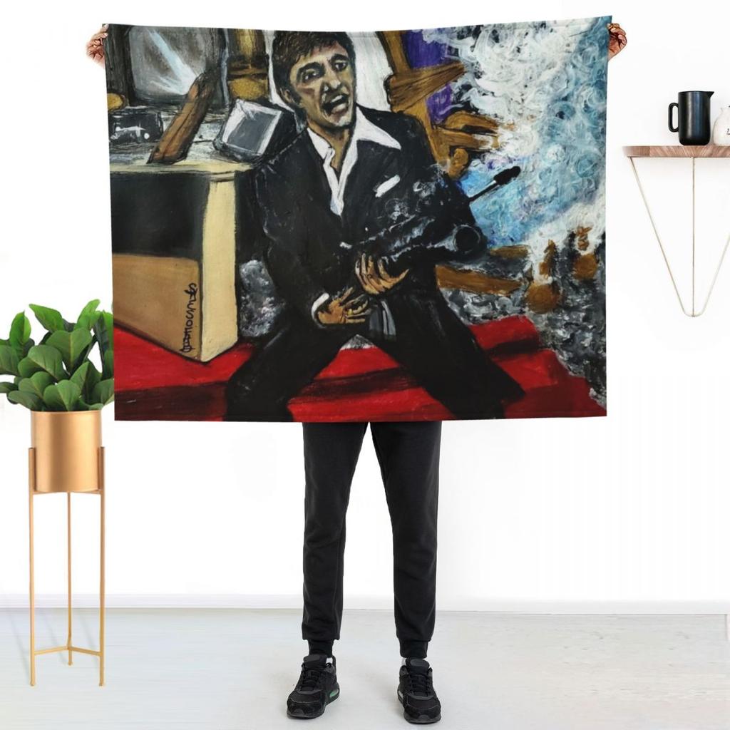 Say Hello to My Little Friend Throw Blanket All Season Soft Lightweight Blanket for Home