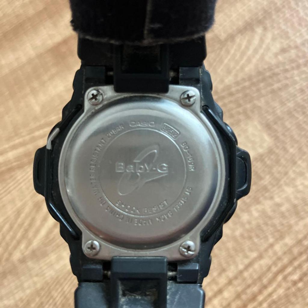 Used CASIO Baby-G Digital Watch Black Pink