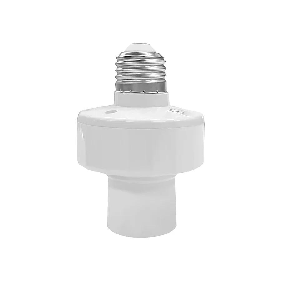 433MHz E27 Lampenfassung Smart Wireless Fernbedienung Schalter Mini Runder Knopf Wandpaneel Schalter LED Birne Beleuchtung Für Schlafzimmer
