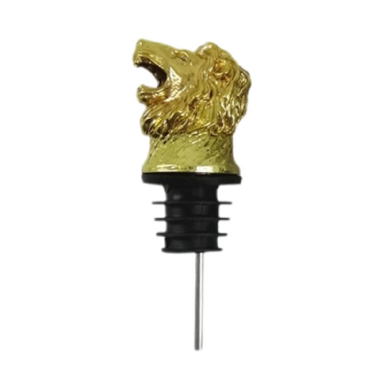 Decorative Animal Head Bottle Pourer Leak Proof Zinc Alloy Wine Pour Dispenser Household Rustproof Wine Stopper Tool