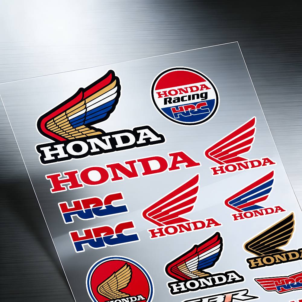 For Honda Waterproof Reflective Motorbike Stickers Easy Peel Removable Decals for Motorcycle Car