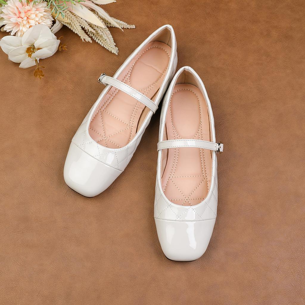 Fashion Flat Shoes for Women 2025 Spring and Autumn Mary Jane Shallow Mouth Plus Size Women's Shoes Ladies 42 43 44  Loafers Women
