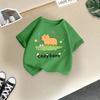 Children's Casual Short-sleeved T-shirt, Summer Boys' And Girls' Cute Capri Blouse