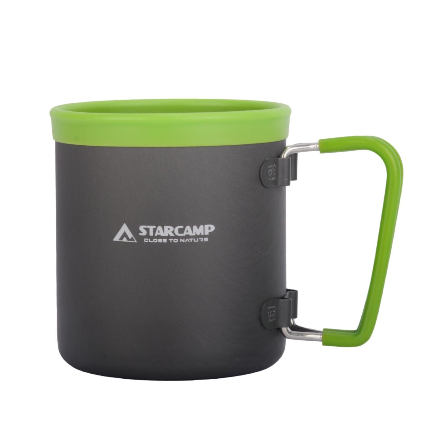 STARCAMP 480 мл Ультралегкий алюминиевый набор кружек для кемпинга зелёный