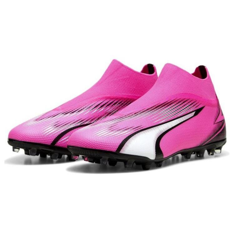 Puma Ultra Match MG Multi Ground Soccer Shoes Men's Pink Black White 107760-01
