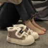 Milk fufu little white shoes women's platform student popular big head board shoes 2025 winter new velvet warm cotton shoes