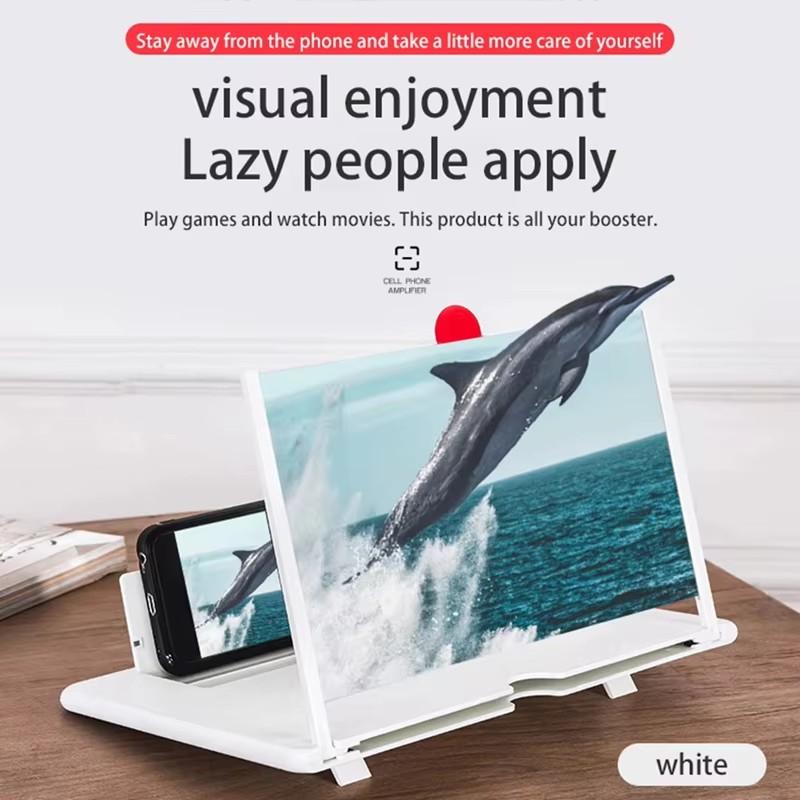 Cell Phone Screen Amplifier 10/12In Ultra-HD Magnifier for Easy TV Viewing Orientation Full-Screen Mobile Phone Magnification 1