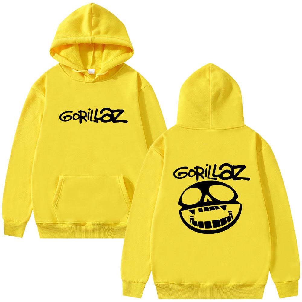 Najlepszy Słynny Zespół Rockowy Gorillaz Bluza z Kapturem Graficzna Unisex Vintage Casual Bluzy z Kapturem Męskie Moda Oversize Streetwear