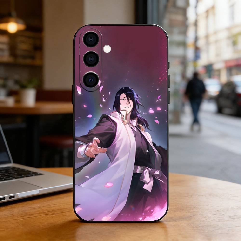 B-Bleach K-Kuchiki Byakuya Phone Case For Samsung Galaxy A73,A72,A71,A70,A53,A52,A51,Others Soft Black Cover