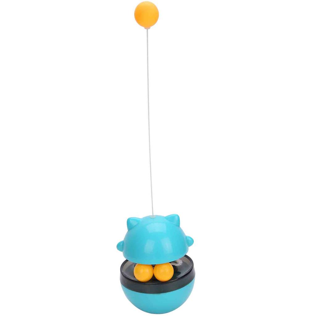 Pets Cats Leaking Food Dispenser ABS Rolling for Tumbler Ball Training Interactive ToysBlue