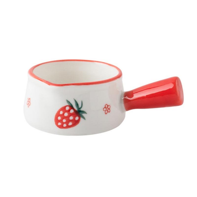 Cute Ceramic Milk Jug With Handle Espresso Cup Milk Cup Seasoning Sauce Vinegar Jug Coffee Syrup Jar Dipping Bowls