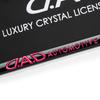 D.A.D Crystal License Frame II Rear Model [Black/Pink] Crystal SB195-01-01 DAD GARSON