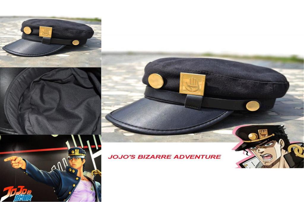 Anime Jojo's Bizarre Adventure Mütze Jotaro Kujou Joseph Armeemütze mit zeitlosem Charme