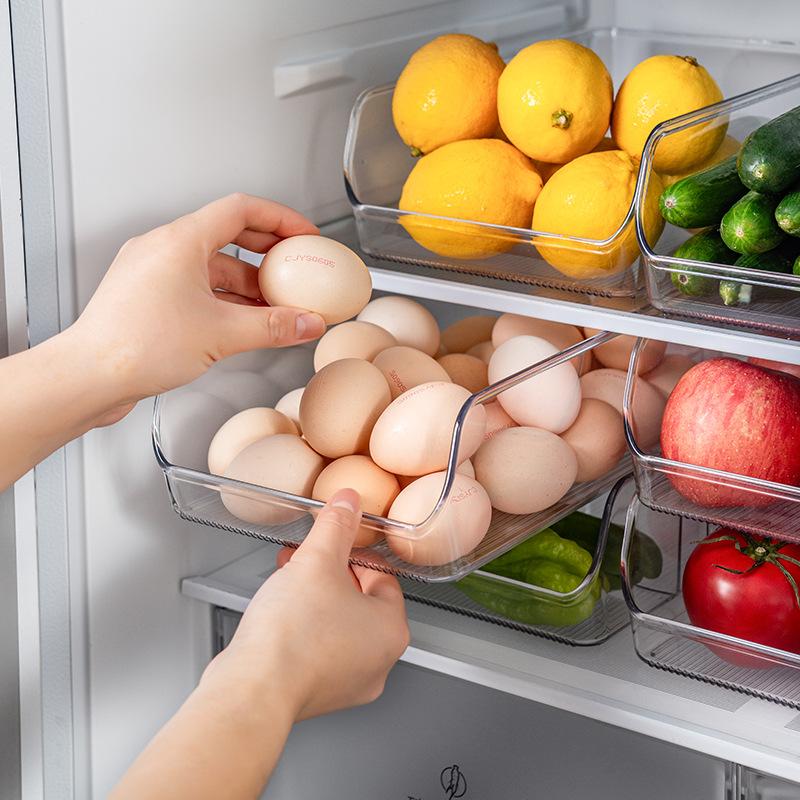 Refrigerator Storage Box, Food-grade Fresh-keeping Box, Household Kitchen Fruit Storage Transparent Storage Box