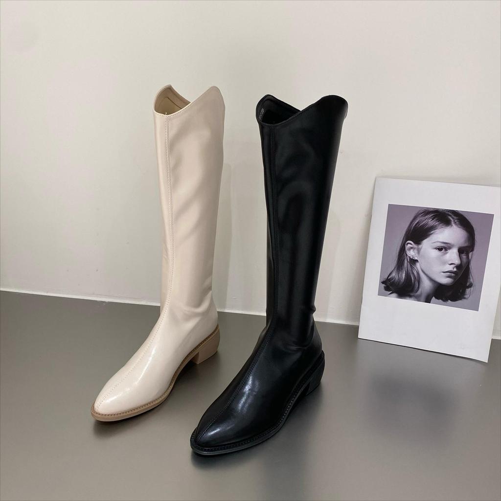 Fashion Boots Women's New Autumn and Winter All Over The Knee Boots Women's Martin Boots Platform Motorcycle Rider Boots High