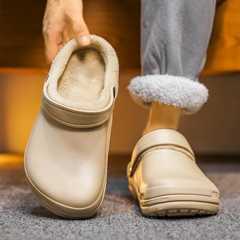 Fashion Eva Slippers for Home Man Winter Outdoor Men's Casual Slipper Lightweight Platform Hard-wearing Couple Shoes Explosive Style