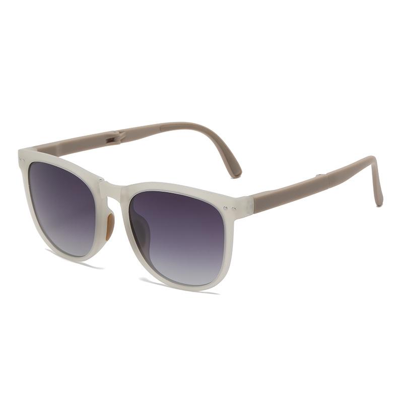 New Online Celebrity Women's Nylon Polarized TR Sunglasses with Folding Sunglasses Fashion Sense Large-frame Glasses.