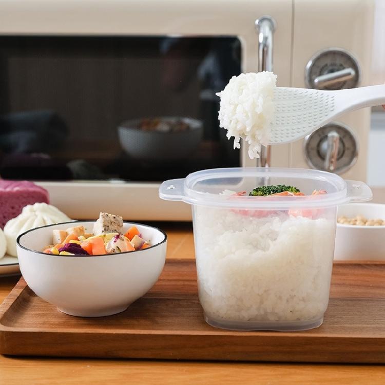 Small Rice and Soup Cooker Lunch Box with Detachable Design Microwaveable Food Storage Container for Convenient Use