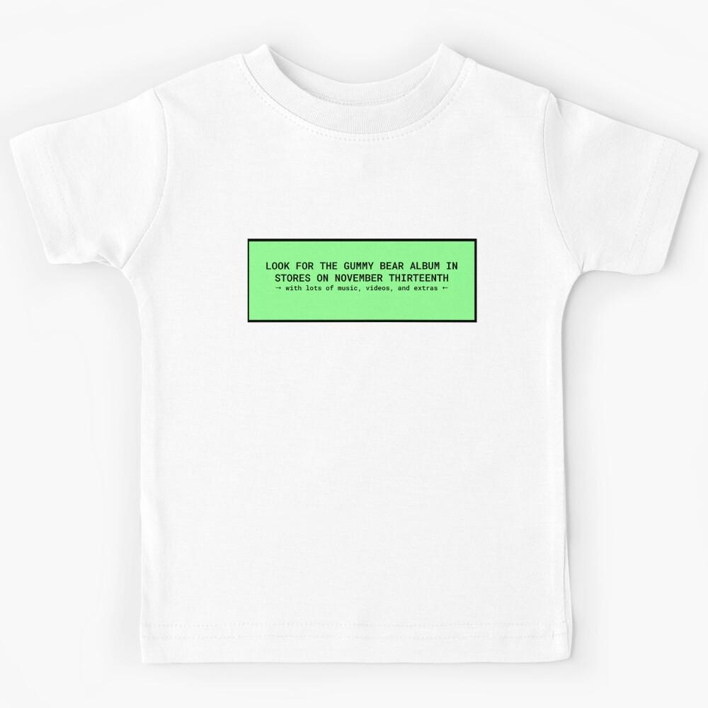 look for the gummy bear album [green] Kids T-Shirt 130