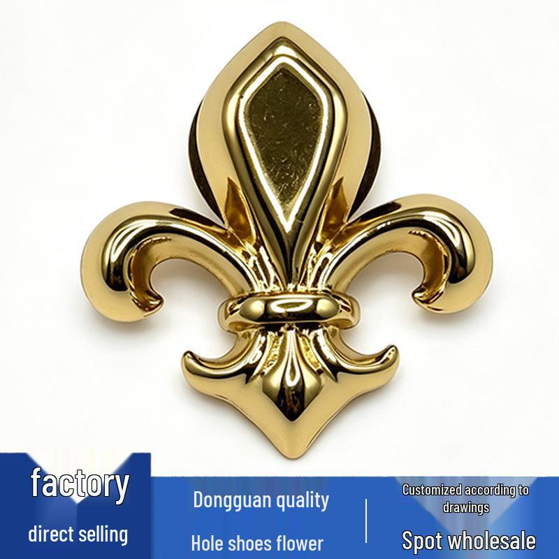 Versatile Four-Leaf Clover & Diamond Flower Charms for Crocs - Cool Metal Shoe Decorations
