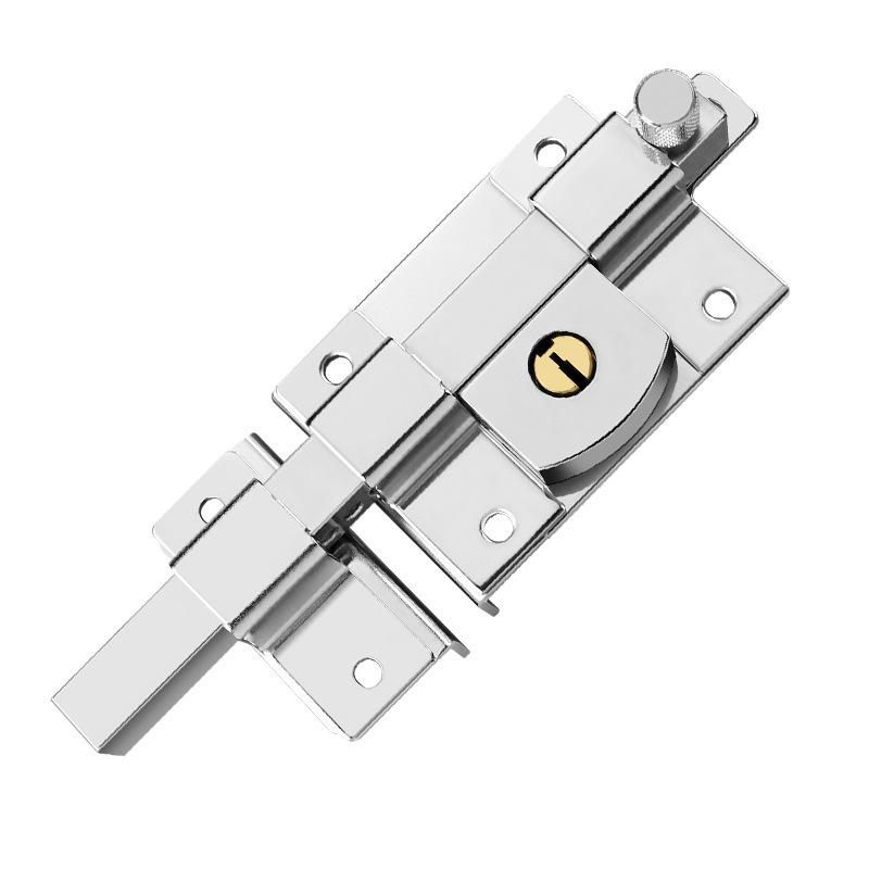 Thickened fence door cross key old-fashioned exterior lock anti-theft door wooden door lock mechanical pin lock door ruler lock