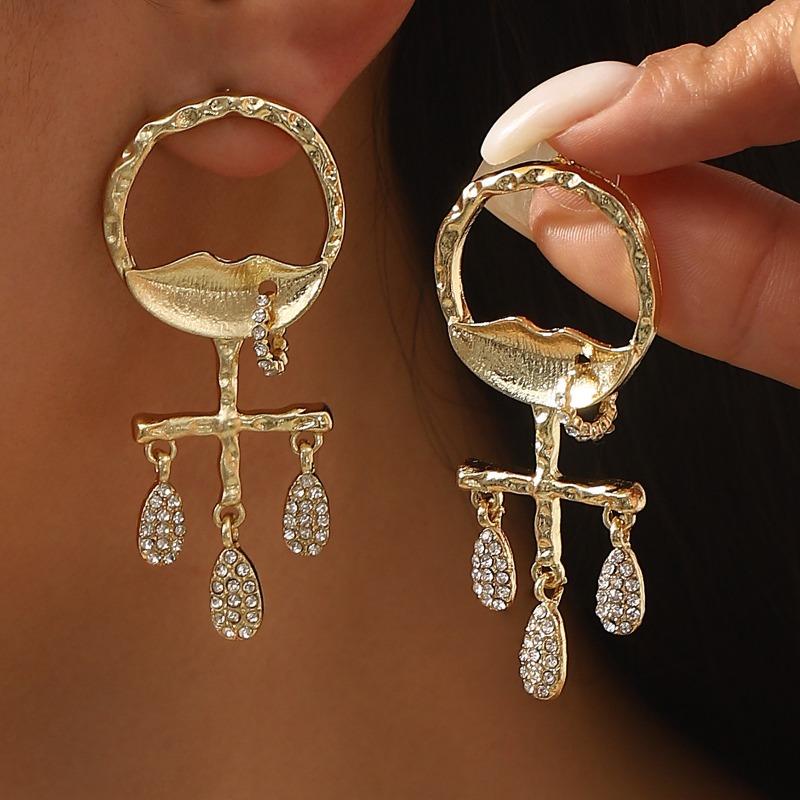 Devil's Eye Rhinestone Earrings