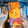 Winnie Puuh Cartoon Für Samsung Galaxy S24 S23 S22 S21 S20 FE S10 S10E Plus Ultra Pro Lite 5G Schwarz Funda Handyhülle