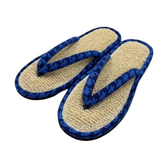 Edoten Hanao Slippers, Room Sandals, Karusa Pattern, Washi Yarn Pile Fabric, Indoor Slippers, Yamagata Kahoku Slippers, Made in Japan, for Men and