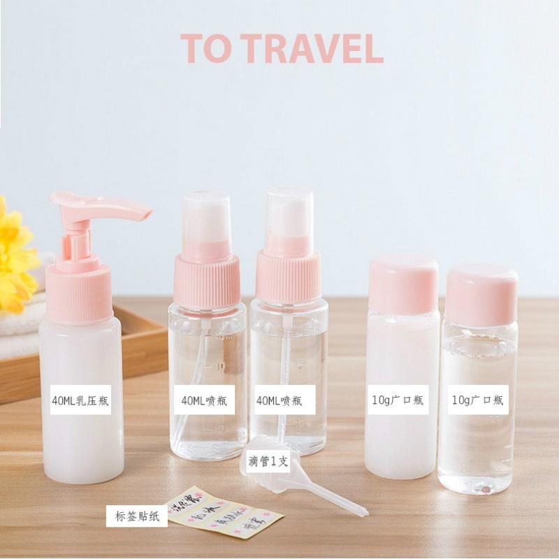 Portable Travel Out of The Lotion Bottle Spray Bottle Hydrating Bottle 7 Sets