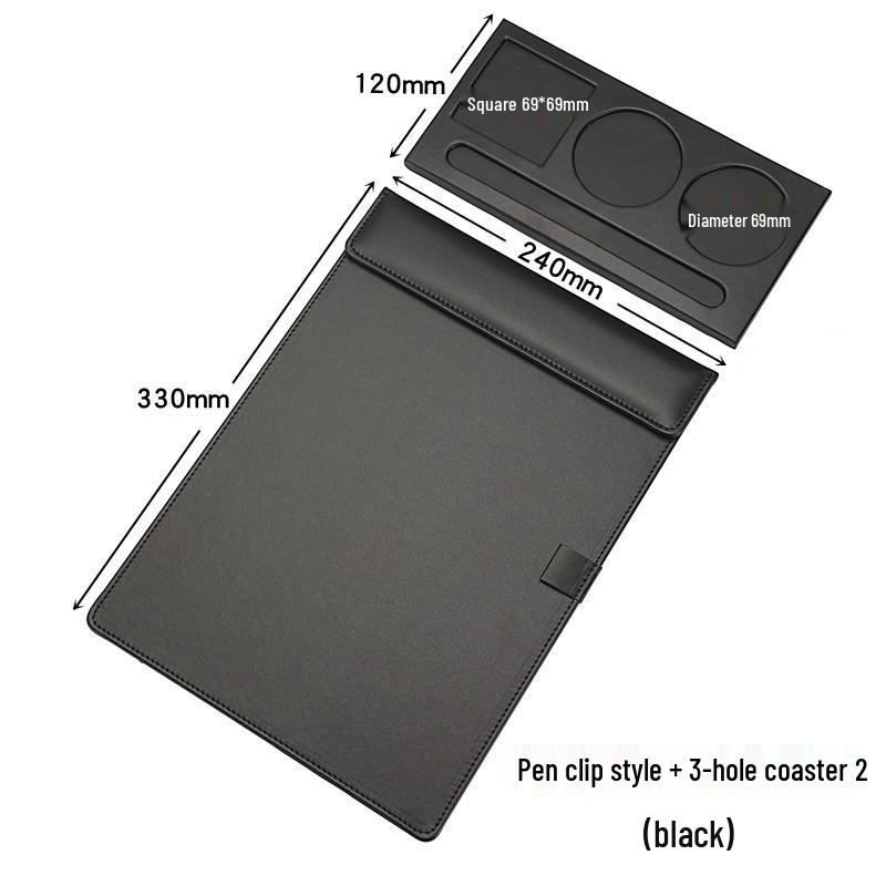A4 Leather Conference Writing Pad with Magnetic Closure