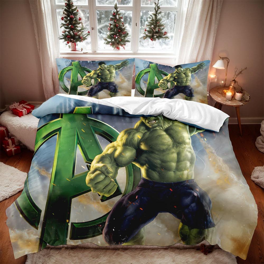 2026 3D Cool Spider-Man Cartoon Duvet Cover Set Soft Wash Bed Comfortable Student Dormitory Home Baby Bedding Best seller