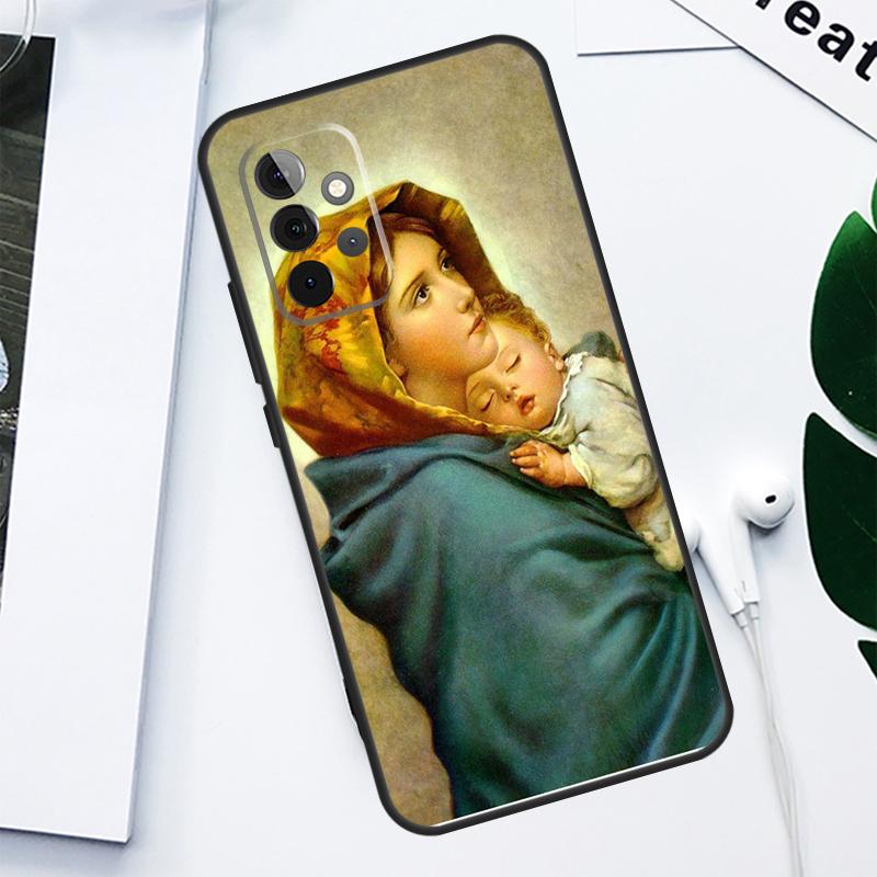 Virgin Mary For Samsung Galaxy A13 A53 A33 A54 A34 A14 A55 A35 A15 A05 A06 A16 A22 A32 A52 Phone Case