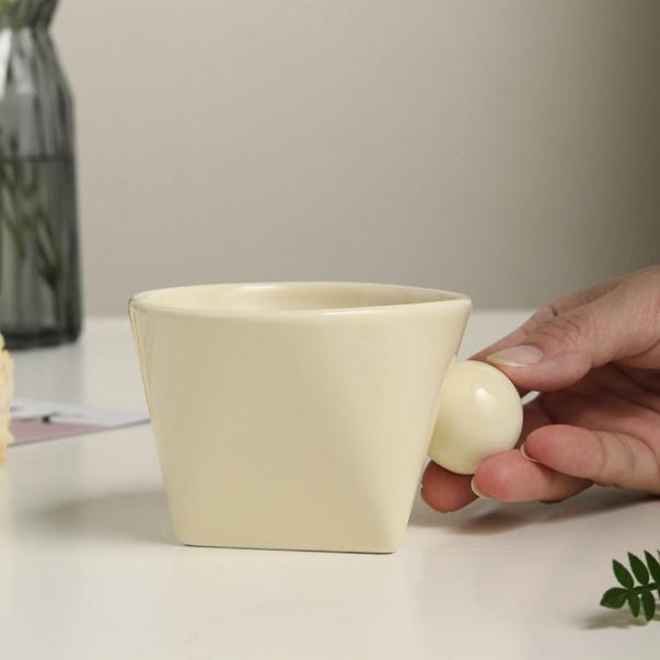 Kreatywny kubek ceramiczny filiżanka kawy filiżanka do mleka i herbaty kubek śniadaniowy naczynia do picia Mark kubek kubek wody artykuły gospodarstwa domowego prezenty