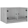 VidaXL Table basse avec portes en verre sonoma gris 68x50x42 cm 836369