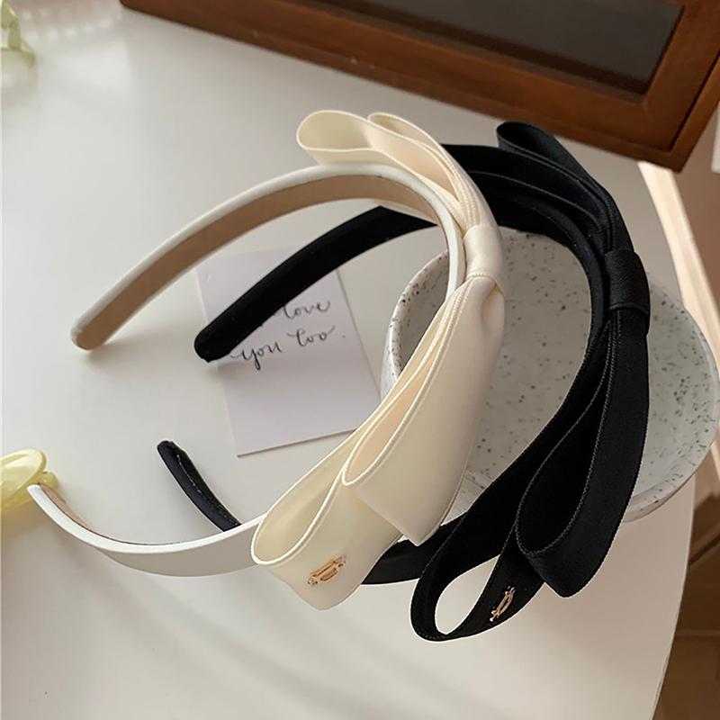Doplňky do vlasů French Vintage Bowknot Jednobarevná stuha do vlasů