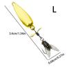 Spinners Fishing Lure Metal Propeller Fishing Lures 3D Realistic Metal Propeller Baits 3 Pieces For Anglers Pond Lake River