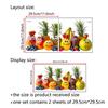 Fruit Wall Stickers, Removable Waterproof Moisture-Proof Anti-Static Self-Adhesive Decals for Home Kitchen Bedroom Decoration
