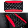 Car Armrest Pad Cover Center Console Box PU Leather Cushion Mat Accessories Red