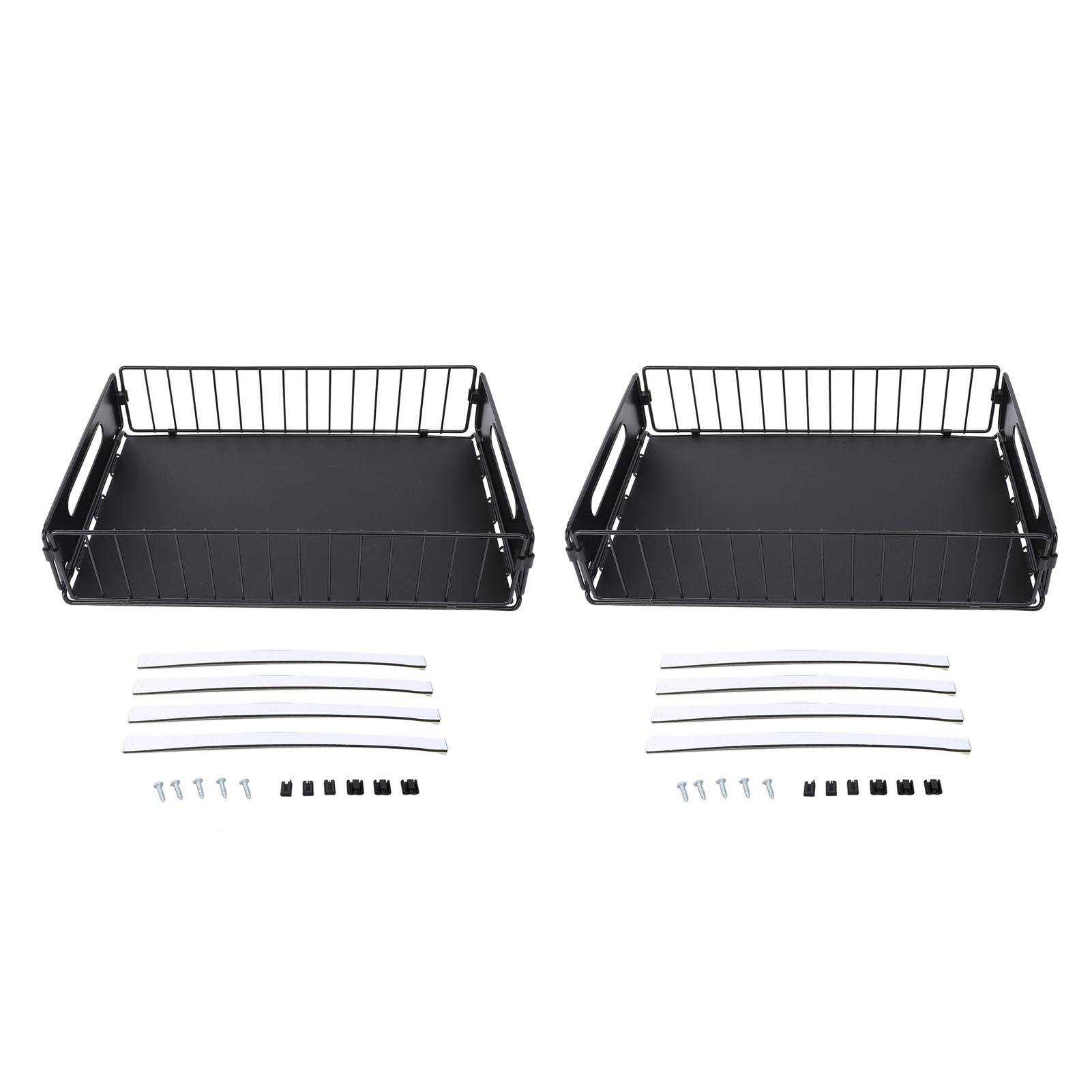 

2шт выдвижной шкаф-органайзер металлический гибкий многофункциональный выдвижной шкаф для специй под раковиной Ki Short