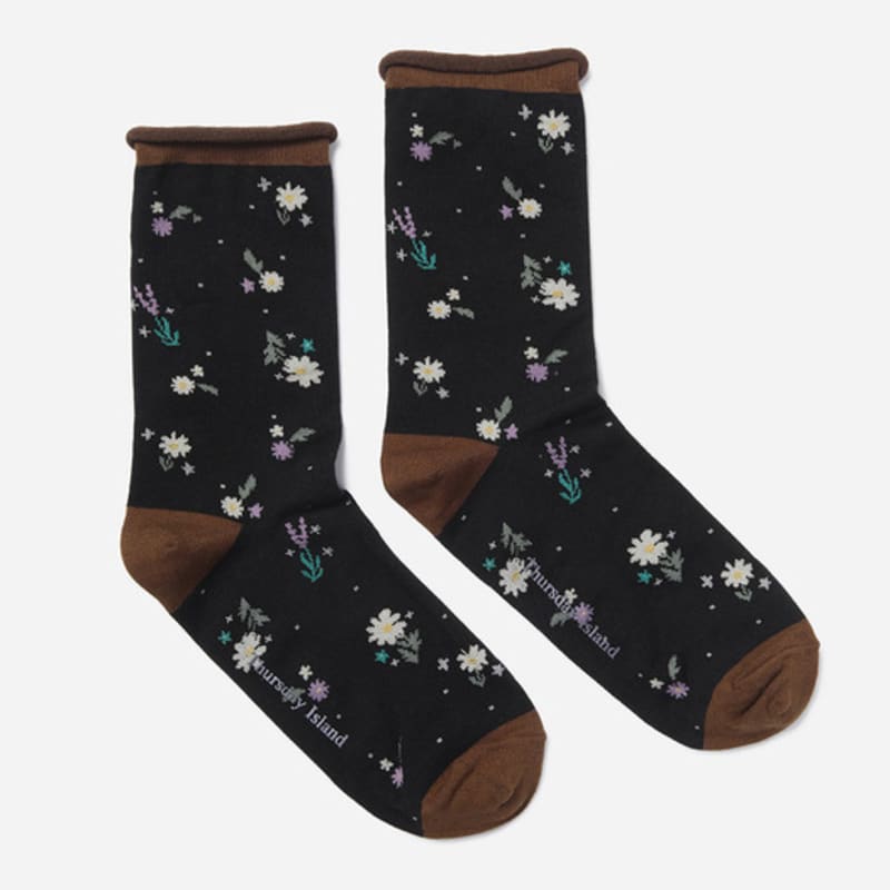 

Thursday Island Mini Flower Socks_T256MSC134W BK2