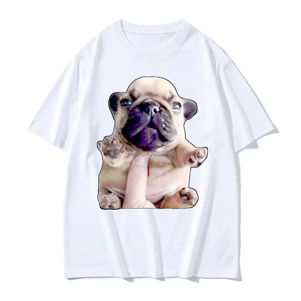 French Bulldog Funny Pibble Meme Tshirts Unisex Summer Tops Kawaii Cute Tee Shirt Women Y2k Tshirt Kawaii Printed Streetwear