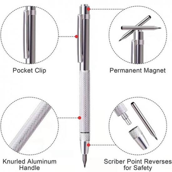 Wolframcarbid Feder Eingabestift Stift für Glas Keramik Metall Marker H7F3