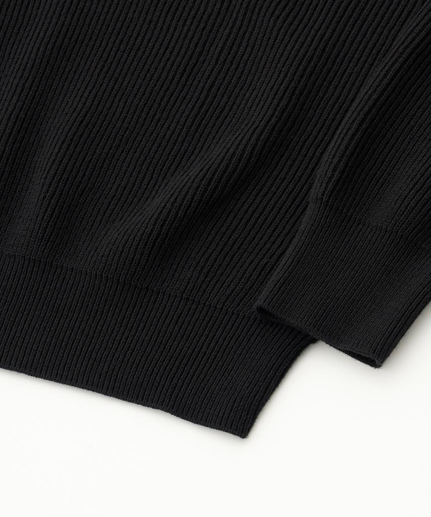 ANOTHER OFFICE Ordinary Knit-Pullover (Black)