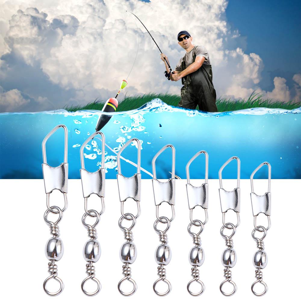 Pin Connector Interlocking Snap Fishing Connector Fishing Swivels Solid Ring Metal Connector