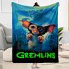 Gremlin Adventure In The Night Blankets Are Suitable for Living Rooms,making Them an Ideal Choice for Outdoor Travel and Gifts.