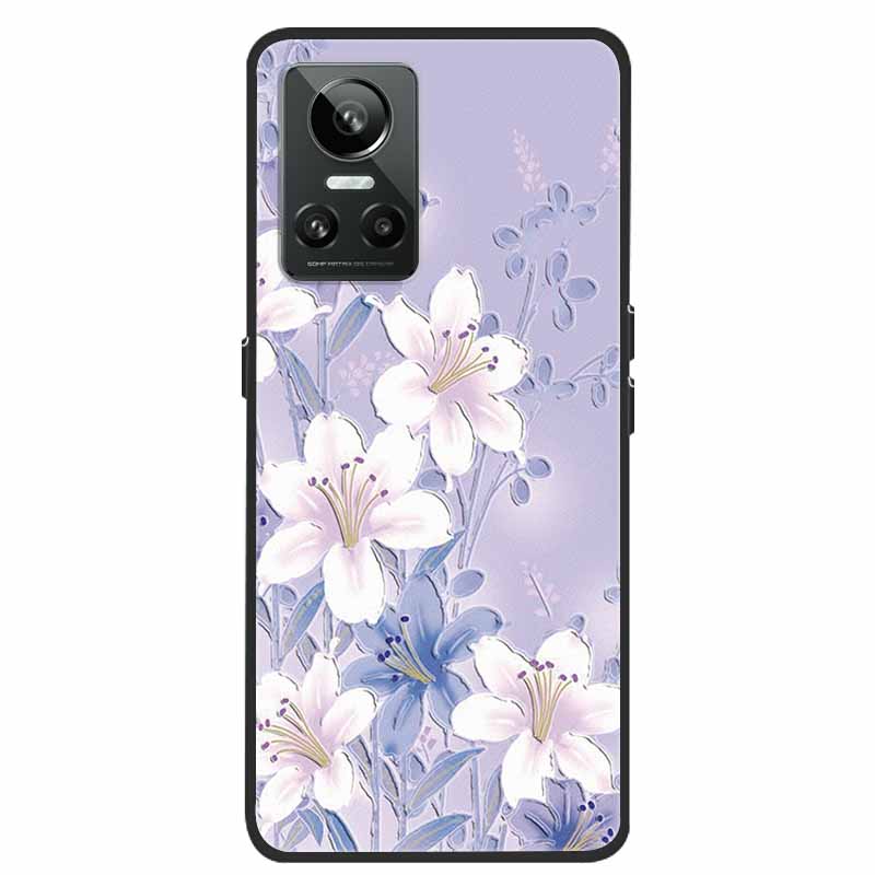 For Realme GT Neo3 5G Case 3D Flower Emboss Soft Silicone Phone Back Cover Case For OPPO Realme GT Neo2 Neo 3 Coque for Bumper