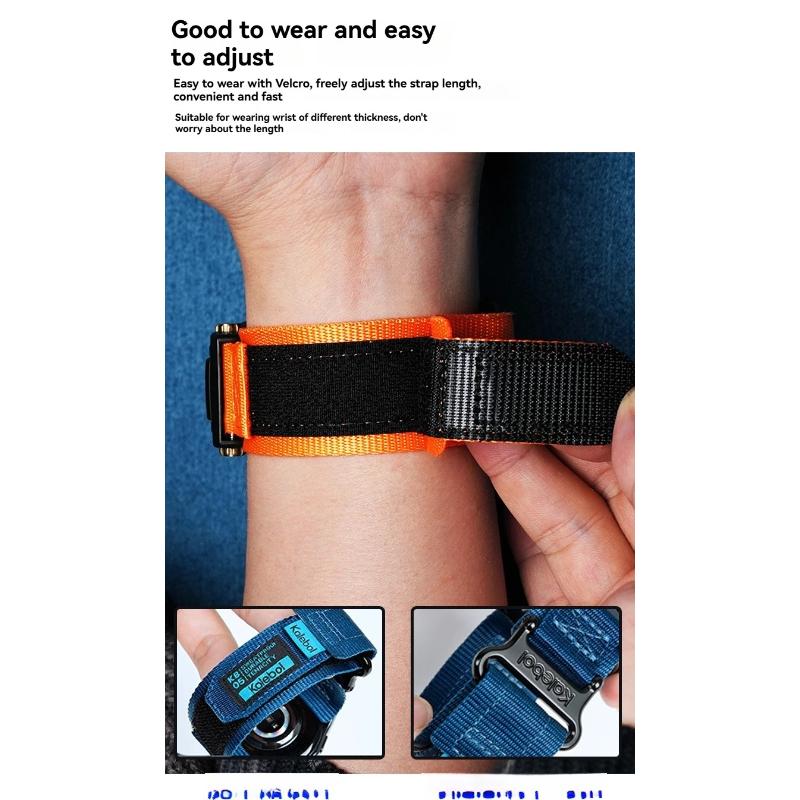 Nylon-Canvas-Uhrenarmband Für Casio G-SHOCK Uhrband GA-900 GA700 GA110/100 GM110 modifiziertes Sport-Armband für Herren schwarz